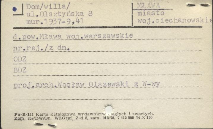 dom (willa), skan 1