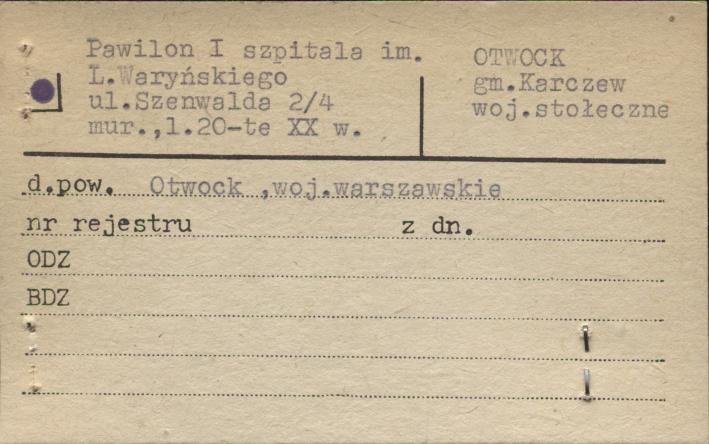 pawilon I, skan 1