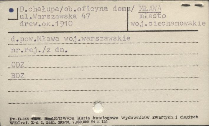 chałupa (ob. oficyna domu), skan 1