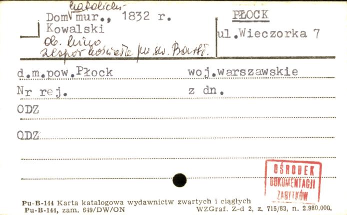 dom katolicki, zespół kościoła pw. św. Bartłomieja, skan 1