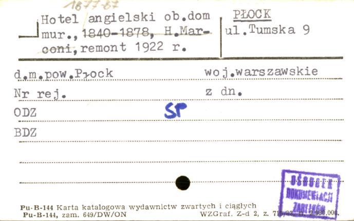 hotel angielski, ob. dom, skan 1