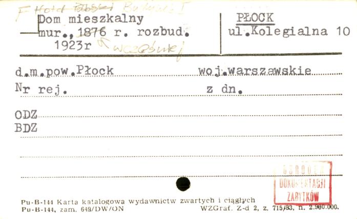 budynek I, dom mieszkalny, skan 1