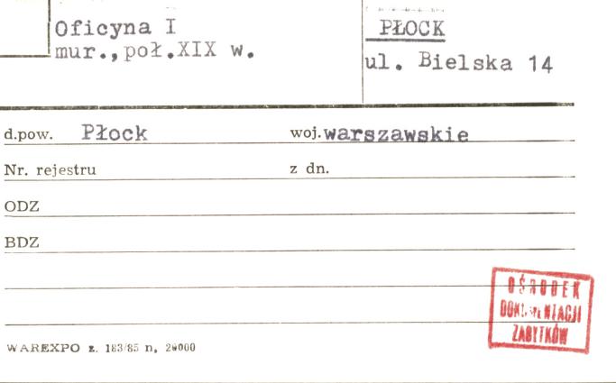oficyna I, skan 1
