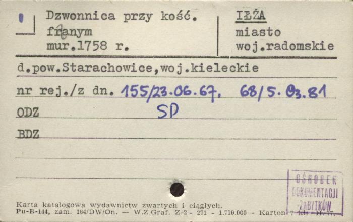 dzwonnica przy kościele, skan 1