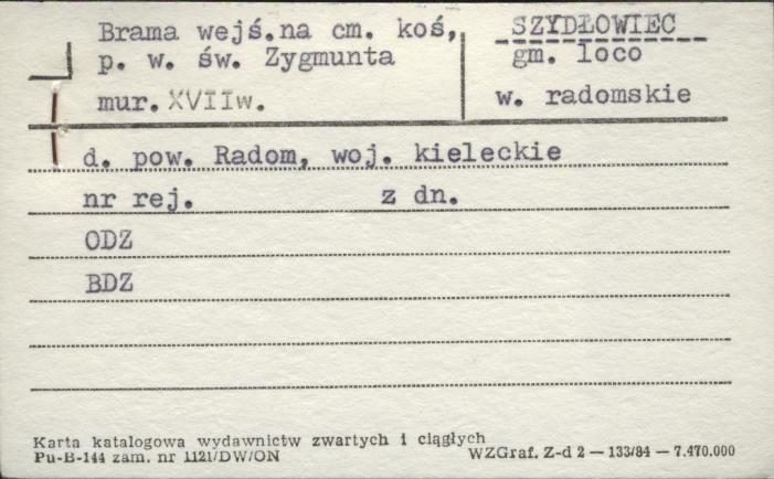 brama kościoła pw. św. Zygmunta, skan 1