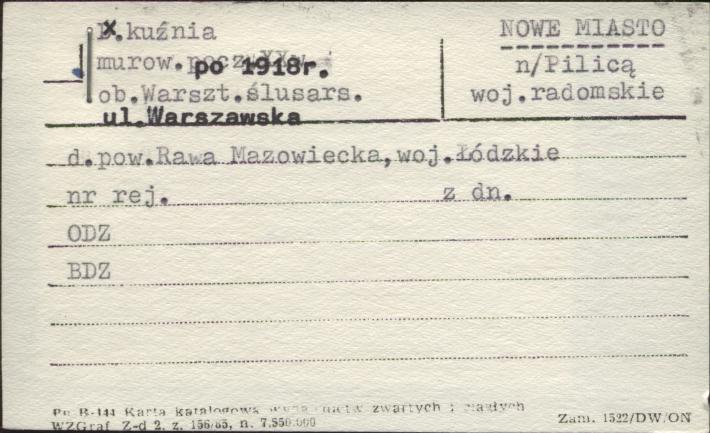 kuźnia, ob. warsztat ślusars., skan 1