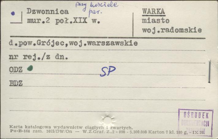 dzwonnica przy kościele par., skan 1