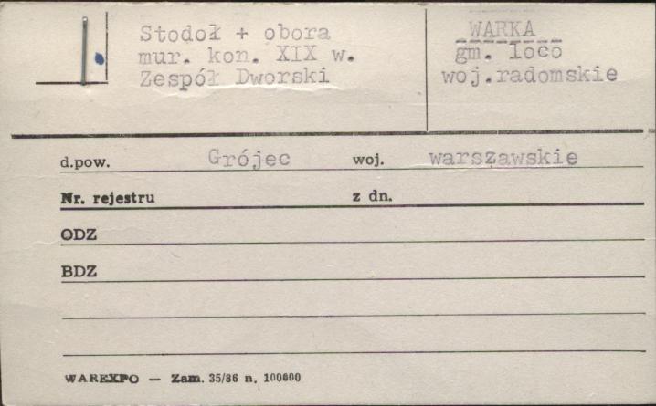 stodoła i obora zespół dworski, skan 1