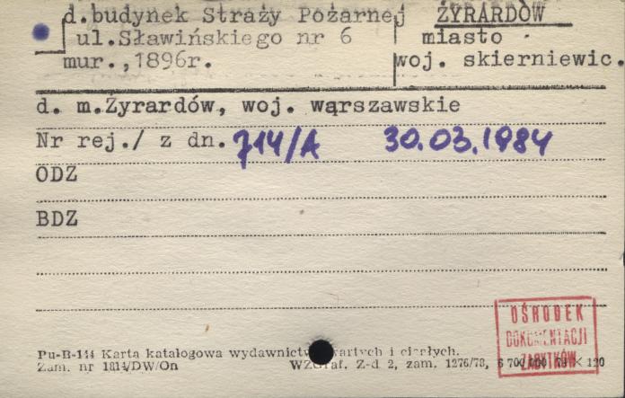budynek straży pożarnej, skan 1