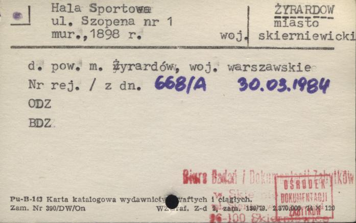 hala sportowa, skan 1
