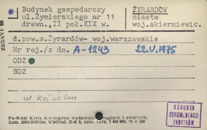 budynek gospodarczy, skan 1