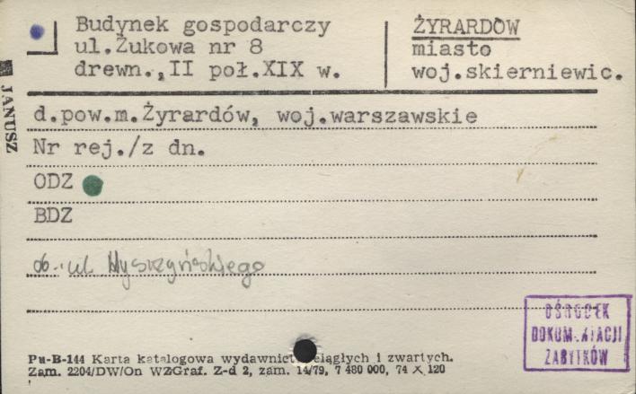 budynek gospodarczy, skan 1