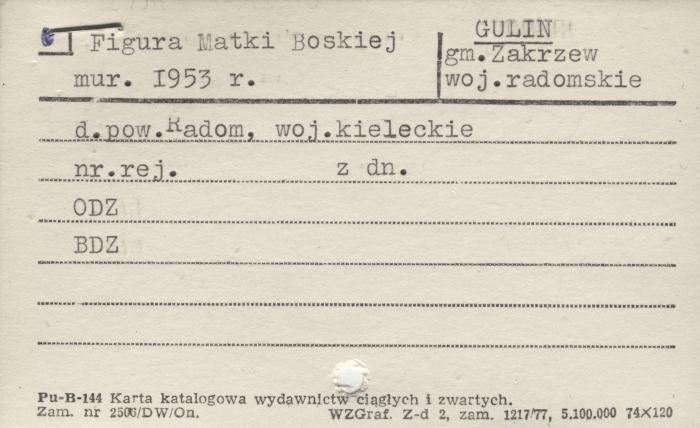 figura Matki Boskiej, skan 1
