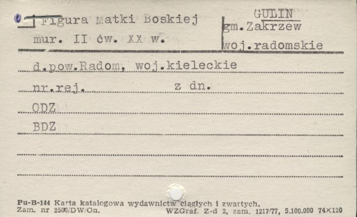 figura Matki Boskiej, skan 1