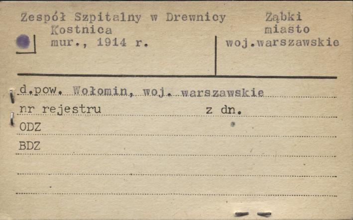 Zespół Szpitalny w Drewnicy kostnica, skan 1