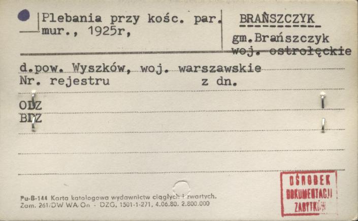 plebania przy kość. par., skan 1