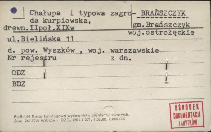 chałupa i typowa zagroda kurpiowska, skan 1