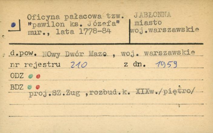 oficyna pałacowa, tzw. pawilon ks. Józefa, skan 1