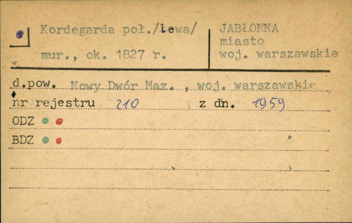 kordegarda południowa (lewa), skan 1