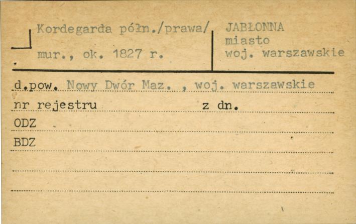 kordegarda północna (prawa), skan 1