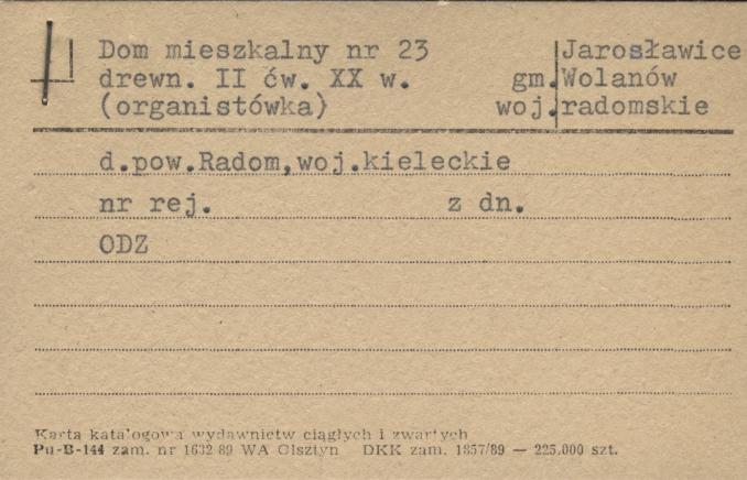 dom mieszkalny (organistówka), skan 1