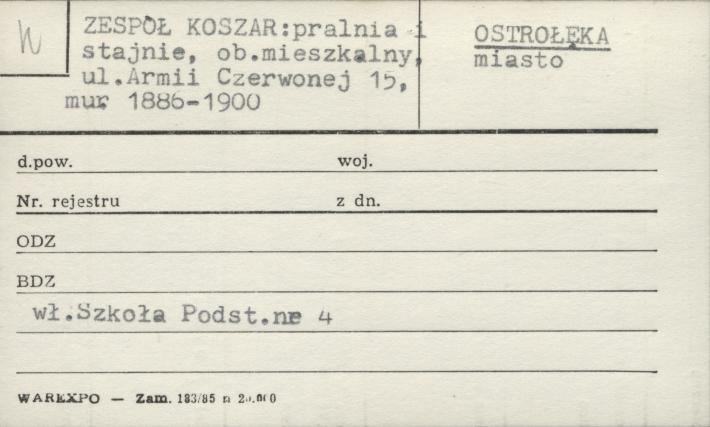 zespół koszar: pralnia i stajnie, ob. mieszkalny, skan 1