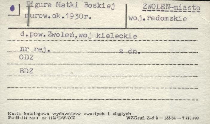 figura Matki Boskiej, skan 1