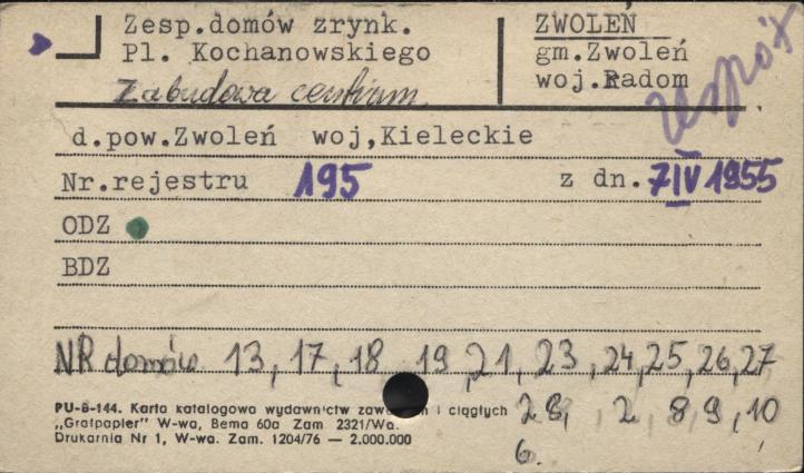zespół domów z rynku, skan 1