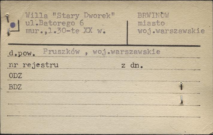 willa Stary Dworek, skan 1