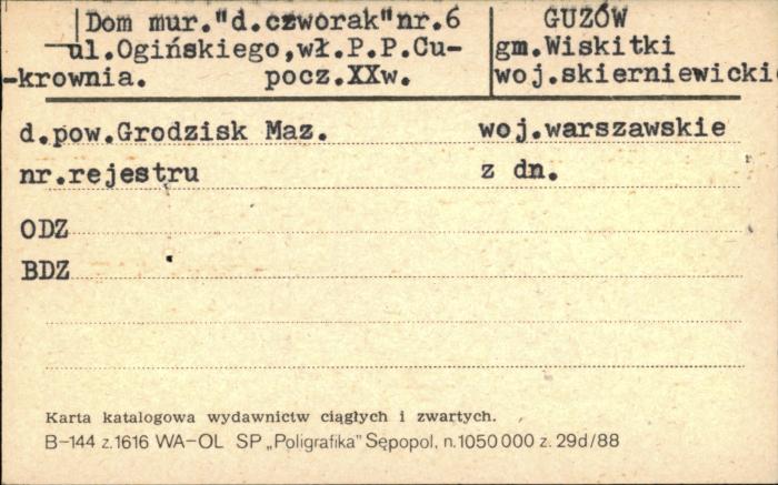 czworak, ob. budynek mieszkalny, skan 1