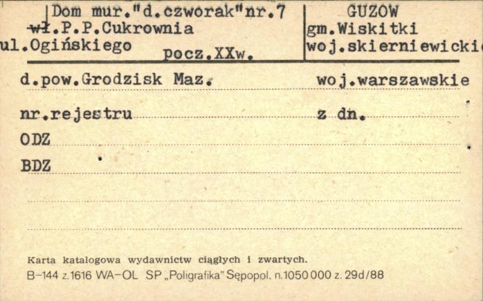 czworak, ob. budynek mieszkalny, skan 1