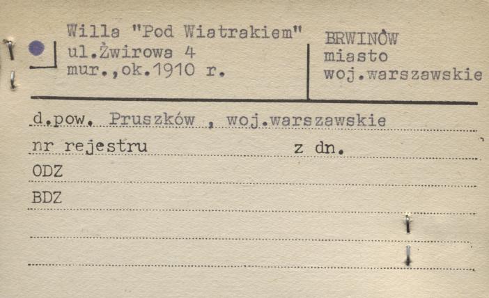 willa Pod Wiatrakiem, skan 1