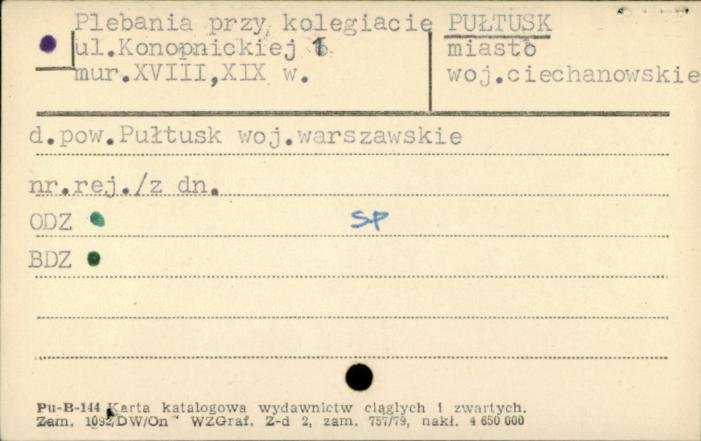 plebania przy kolegiacie, skan 1