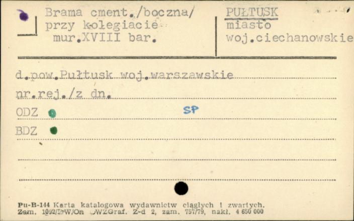 brama cmentarna (boczna) przy kolegiacie, skan 1