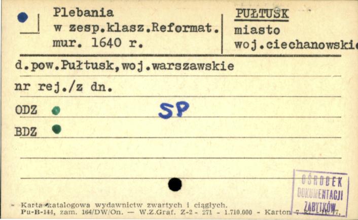 plebania w zesp. klasz. reformat., skan 1