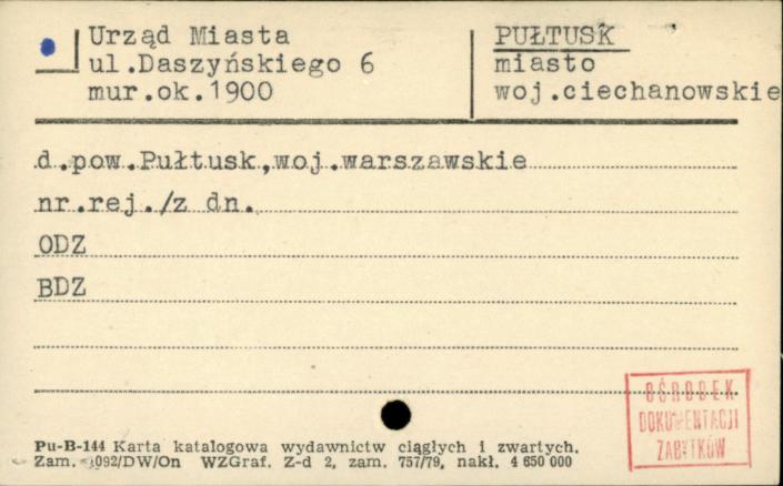 Urząd Miasta, skan 1