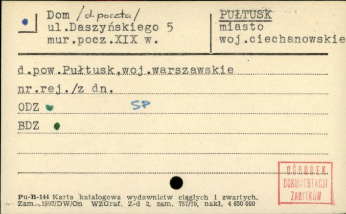 poczta, ob. budynek mieszkalny, skan 1