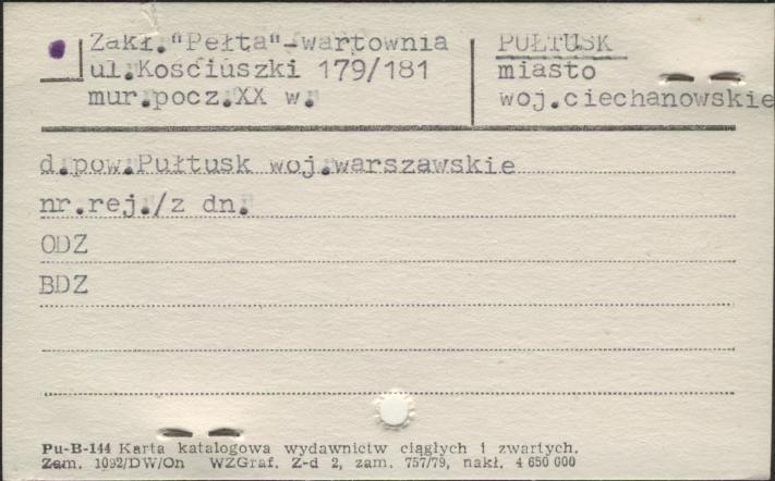 zakład Pełta - wartownia, skan 1
