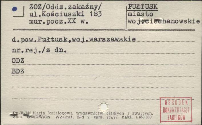 zakład opieki zdrowotnej - oddział zakaźny, skan 1
