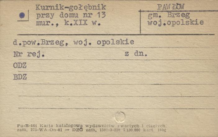 kurnik - gołębnik, skan 1