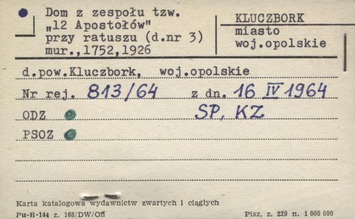 dom z zespołu tzw. 12 Apostołów, skan 1