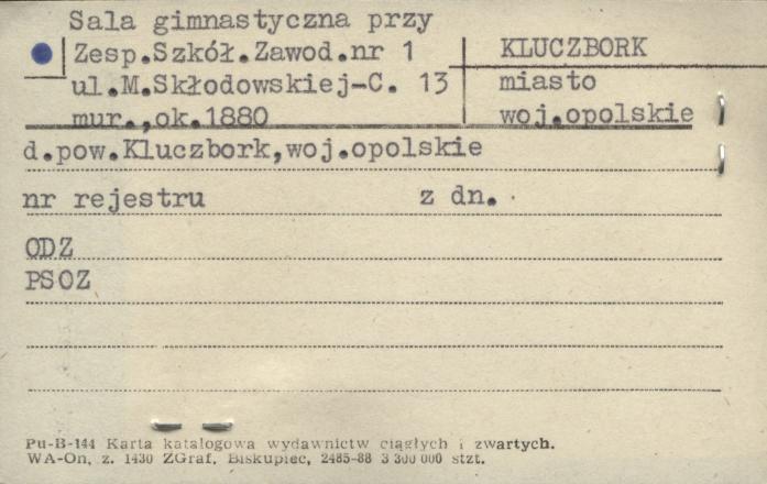 sala gimnastyczna, skan 1