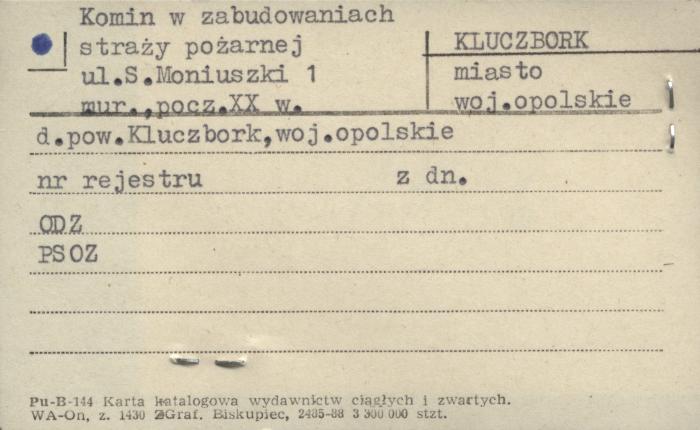 komin w zabudowaniach straży pożarnej, skan 1