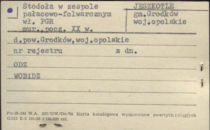 stodoła w zespole pałacowo-folwarcznym, skan 1