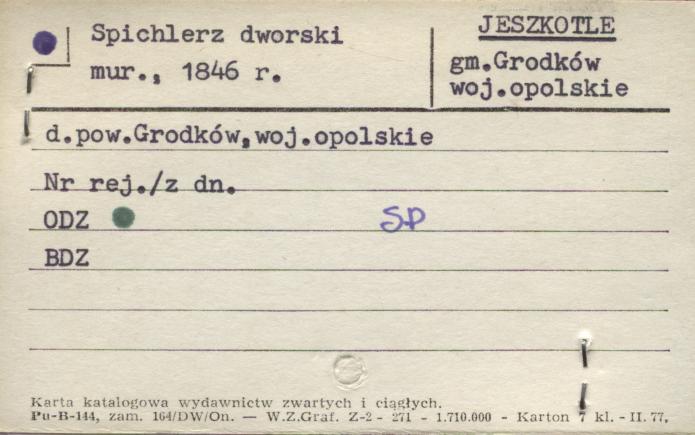 spichlerz dworski, skan 1