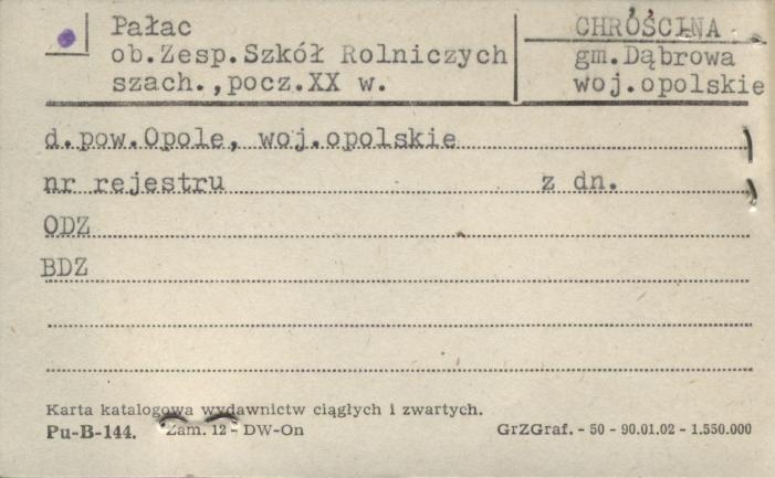 pałac, ob. Zesp. Szkół Rolniczych, skan 1