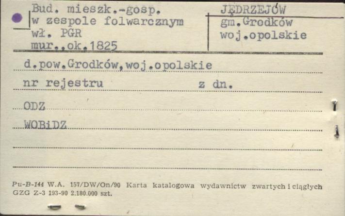budynek mieszkalno-gospodarczy w zespole folwarcznym, skan 1