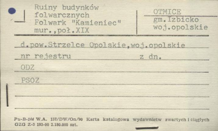 ruiny budynków folwarcznych, skan 1