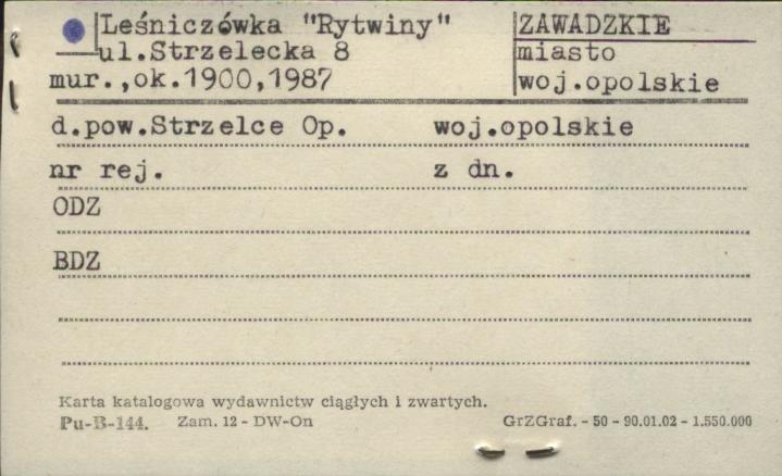 leśniczówka Rytwiny, skan 1