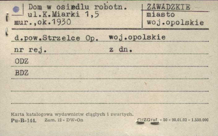 dom w osiedlu robotniczym, skan 1